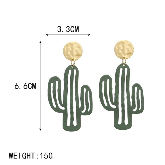 FREE when bundled!🌵Cactus Drop Earrings!🌞 - Picture 7 of 7
